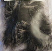 ������ �������  crosscut  strips (������� ������� �����) 1/8 black / white Hareline